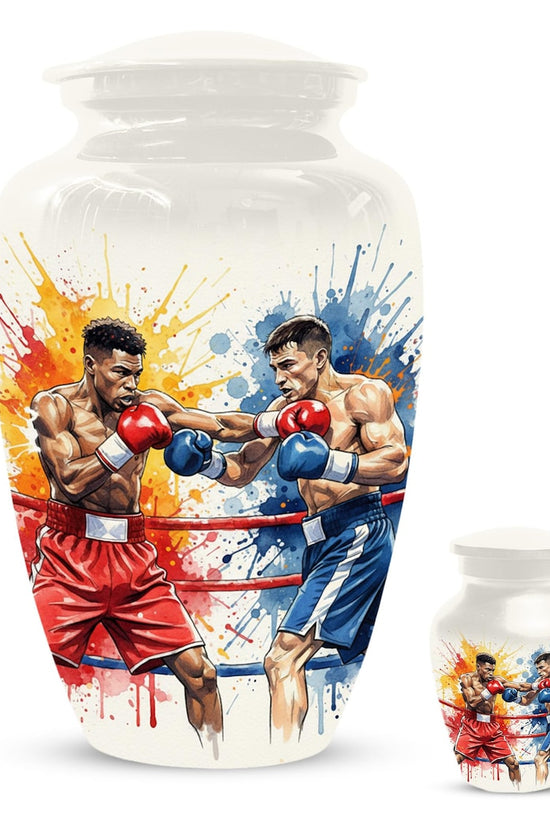 Boxing Artistic Urn for Ashes - Cremation Urns for Fighter - Small Keepsakes