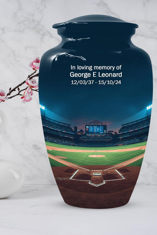 Baseball Ground Urn for Dad