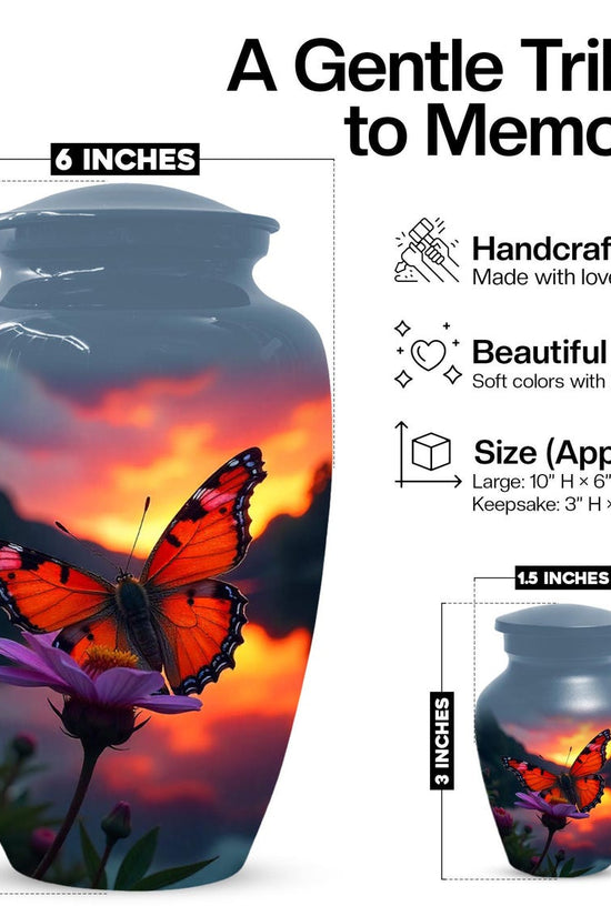 Monarch Butterfly Urn
