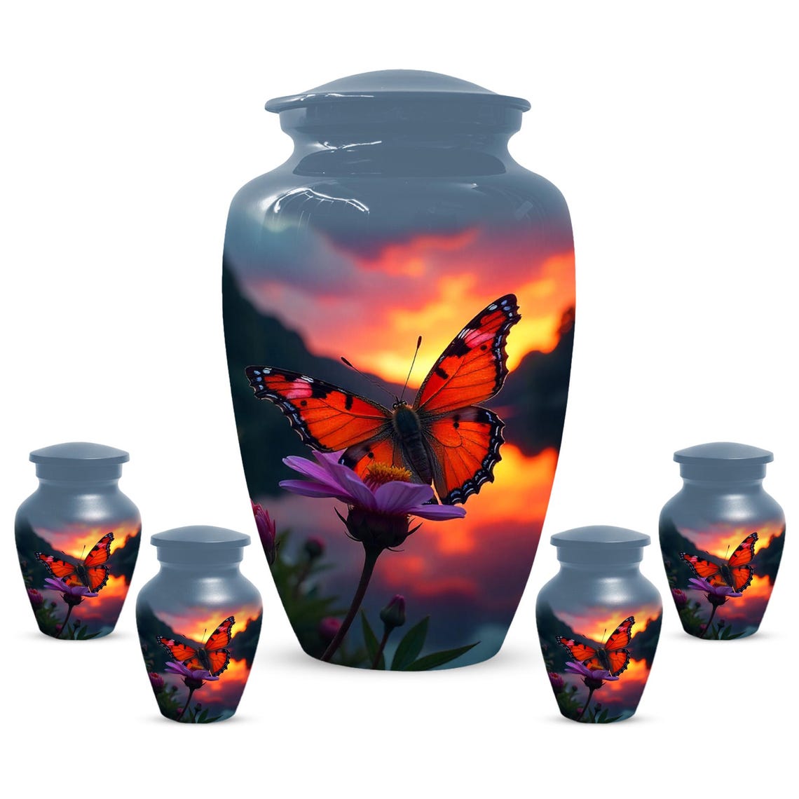 Monarch Butterfly Urn
