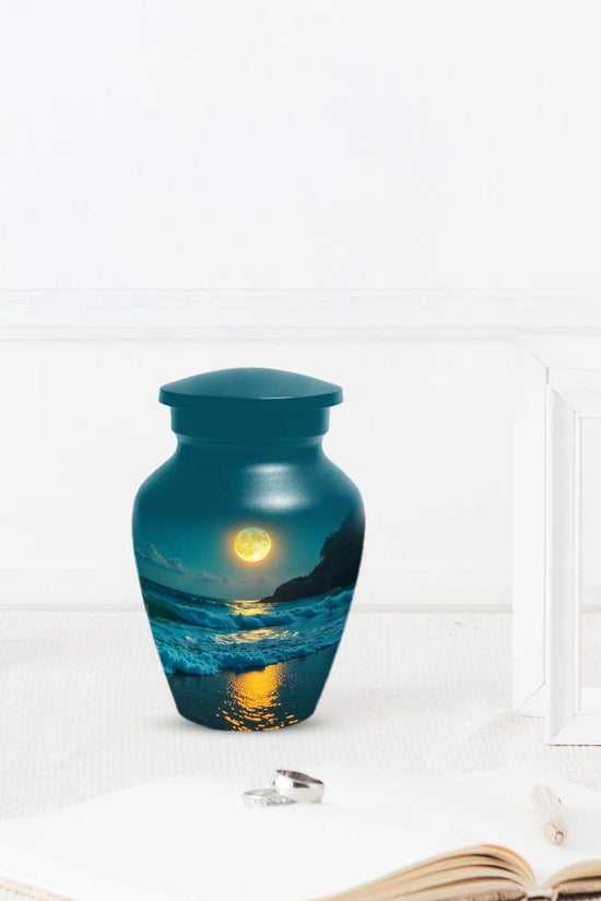 Ocean Beach Urns For Ashes, Small Cremation Urn For Male and Female