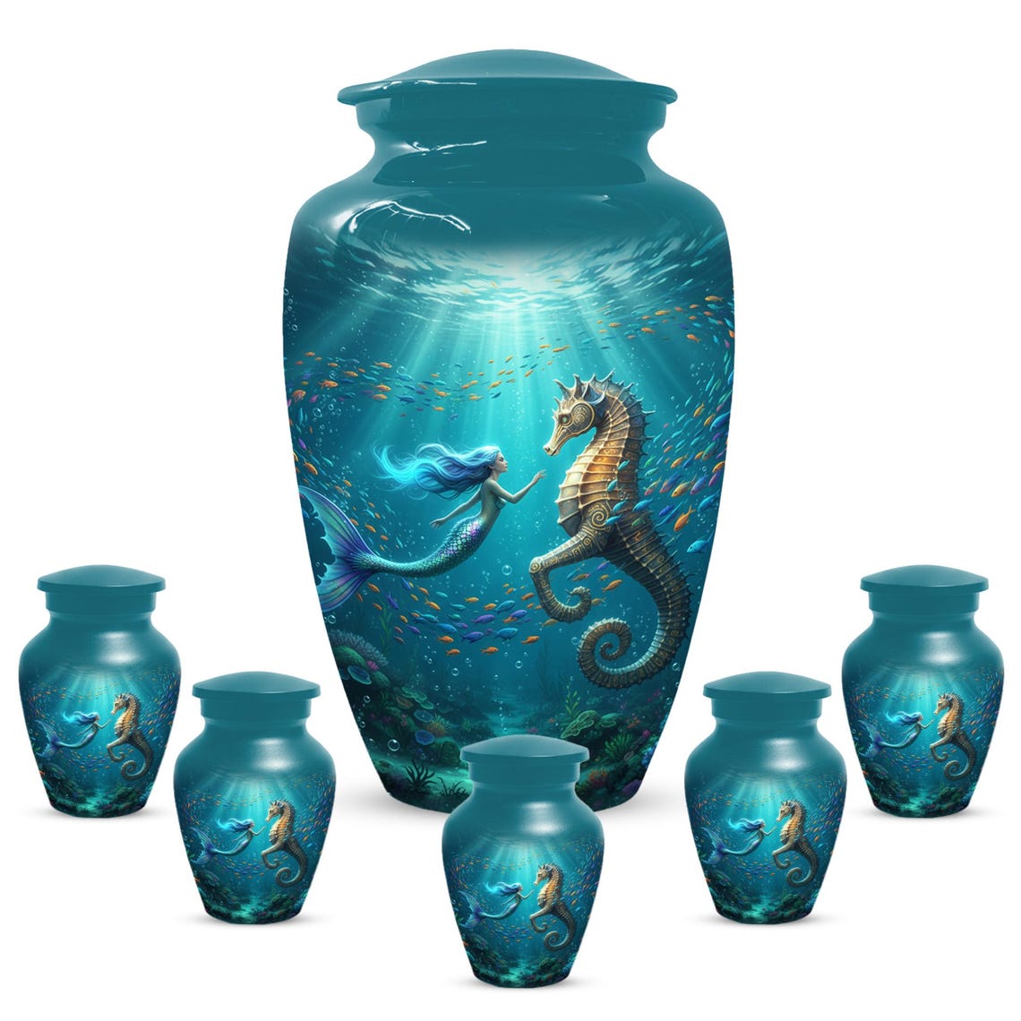 Mermaid Cremation Urn For Ashes Women