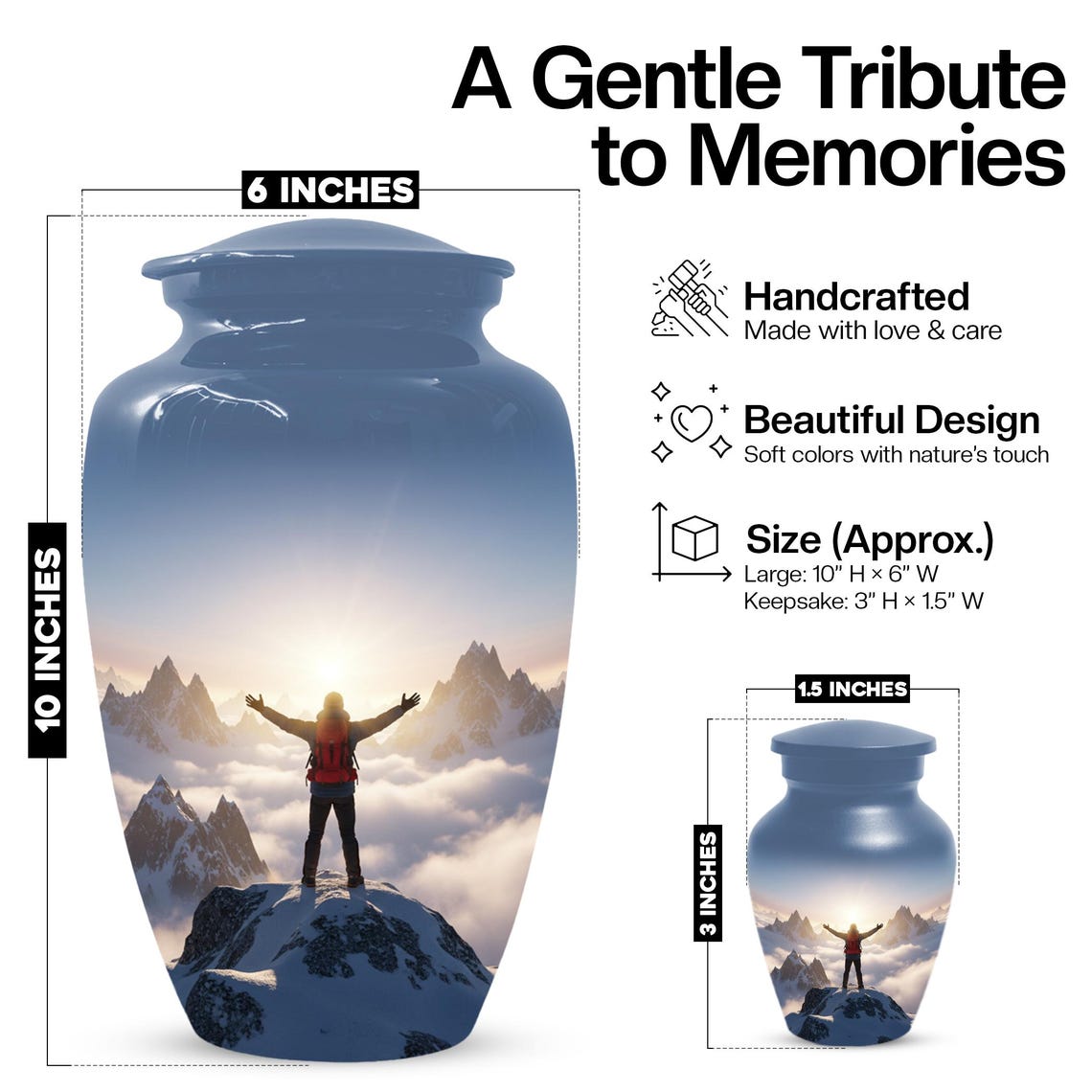 Hiking Urns For Adult Male