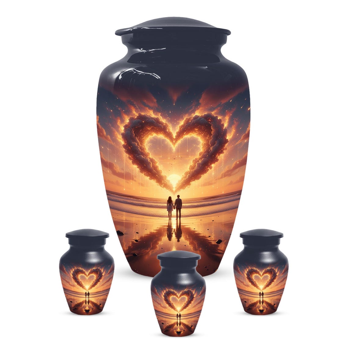 Couple Sunset Beach Urns 
