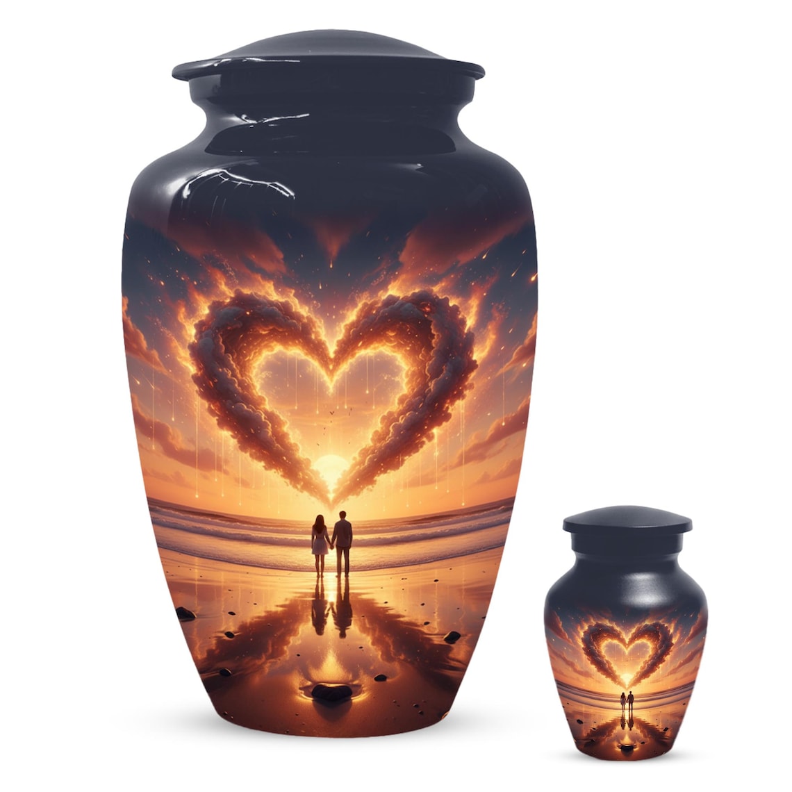 Couple Sunset Beach Urns 
