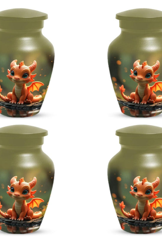 Aggresive Dragon Urn For Adult Male