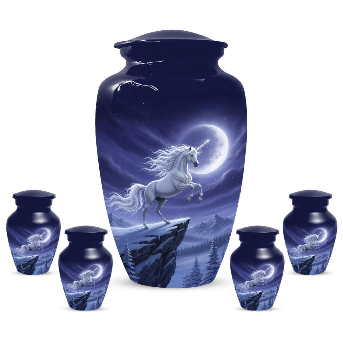 Handmade Purple Small Urns