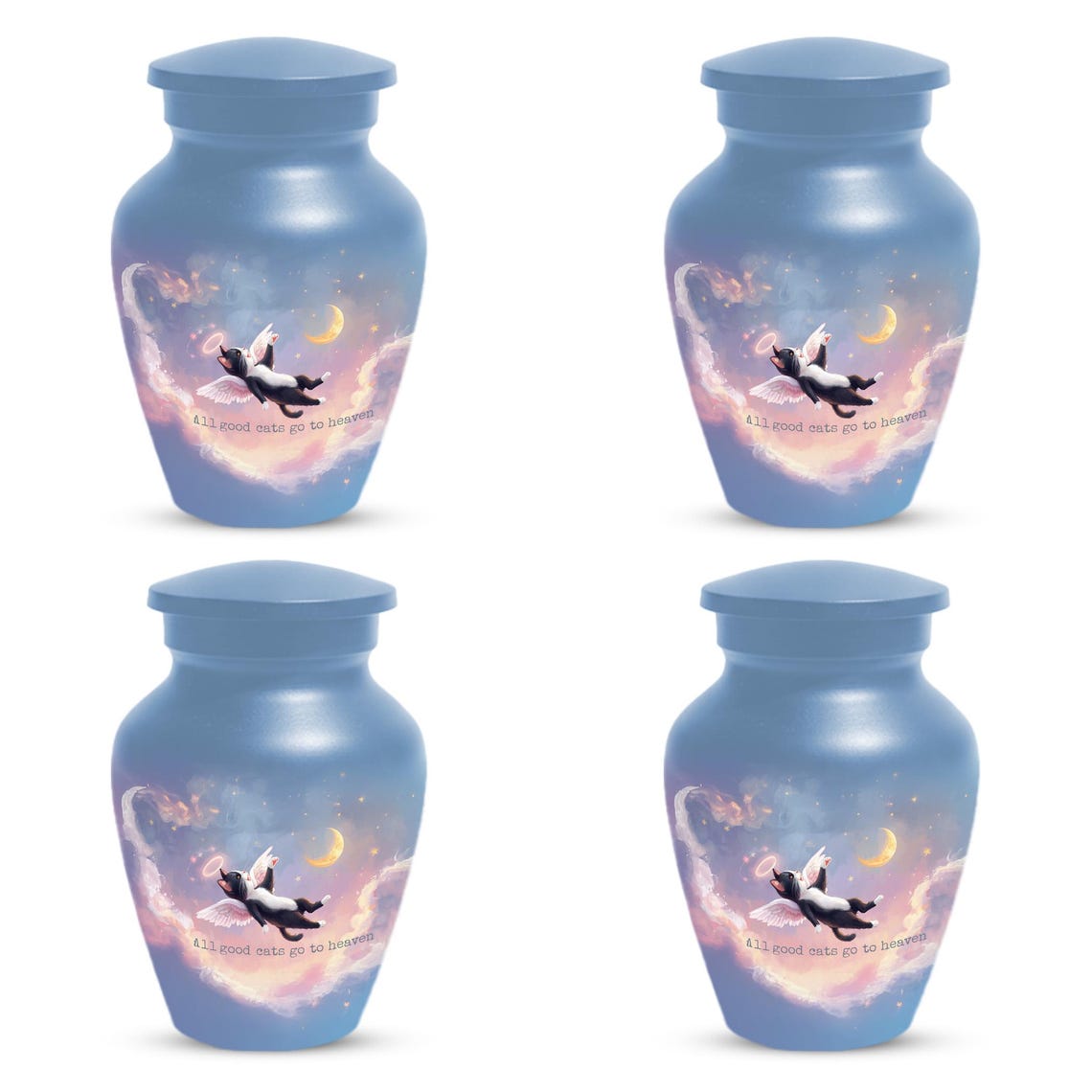 Personalized Black Cat Urn For Ashes