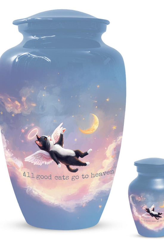 Personalized Black Cat Urn For Ashes