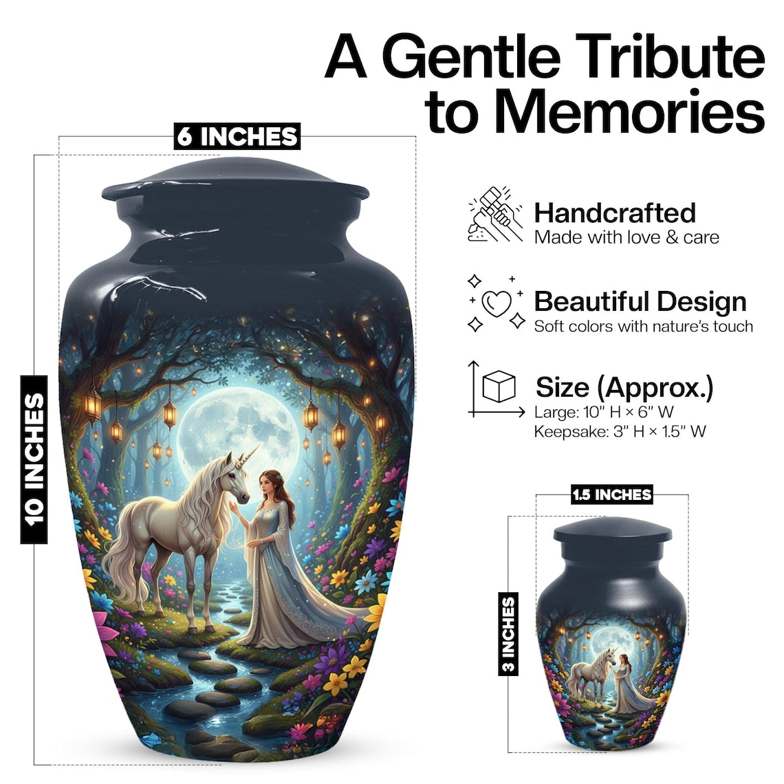 Custom Unicorn Urn For Mother