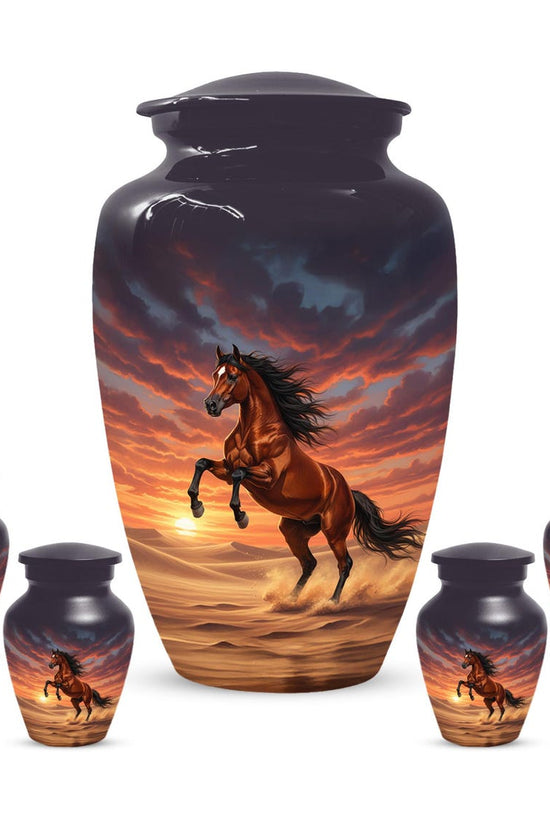 Personalized Horse Cremation Urn For Ashes | Handmade Small Keepsake Urns
