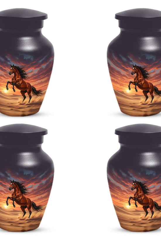 Personalized Horse Cremation Urn For Ashes | Handmade Small Keepsake Urns
