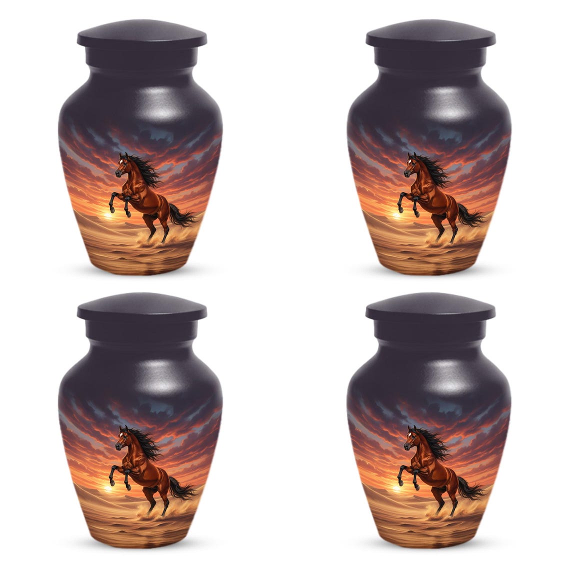 Personalized Horse Cremation Urn For Ashes | Handmade Small Keepsake Urns
