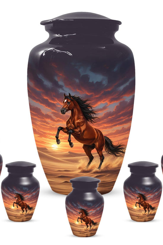 Personalized Horse Cremation Urn For Ashes | Handmade Small Keepsake Urns
