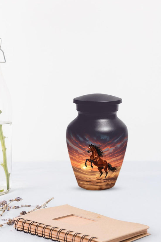 Personalized Horse Cremation Urn For Ashes | Handmade Small Keepsake Urns
