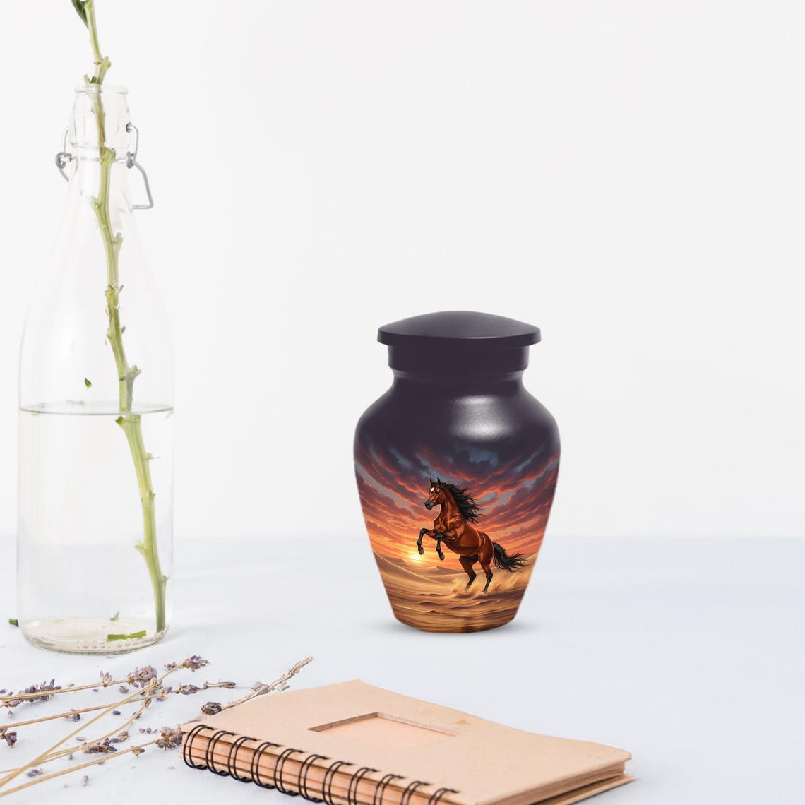 Personalized Horse Cremation Urn For Ashes | Handmade Small Keepsake Urns
