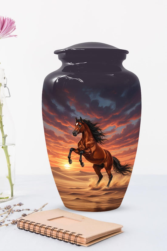 Personalized Horse Cremation Urn For Ashes | Handmade Small Keepsake Urns

