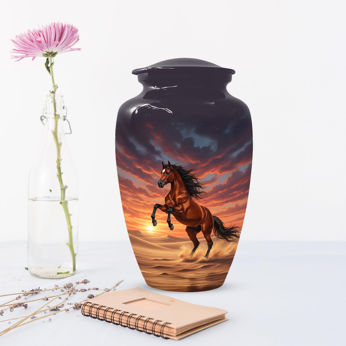 Personalized Horse Cremation Urn For Ashes | Handmade Small Keepsake Urns
