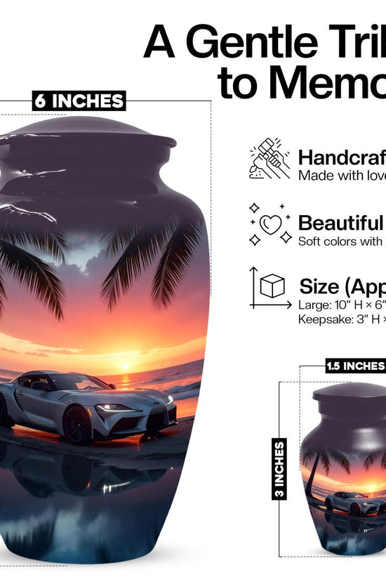 Car Sunset Urn For Human Ashes