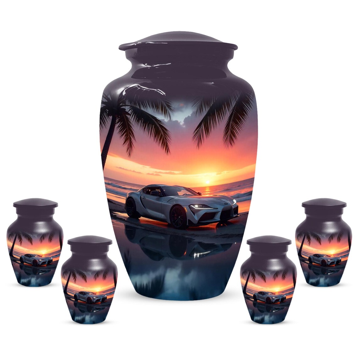 Car Sunset Urn For Human Ashes