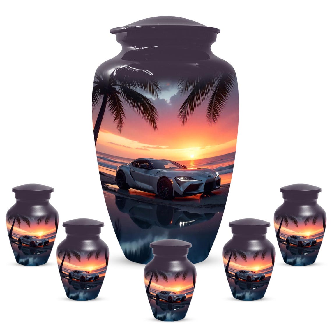 Car Sunset Urn For Human Ashes