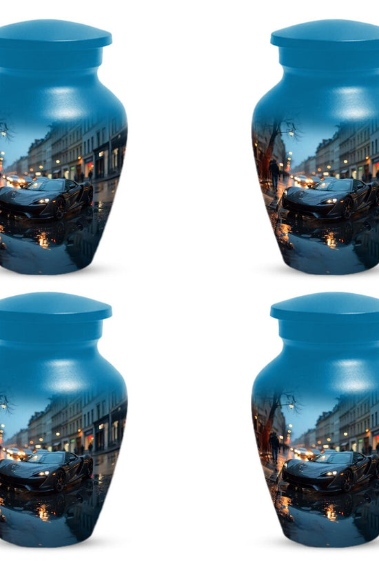 Black Car Cremation Urn For Adults