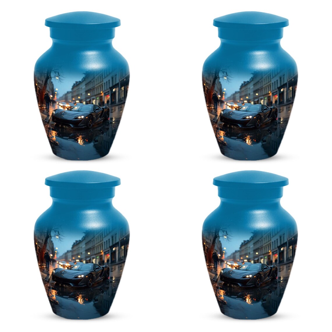 Black Car Cremation Urn For Adults