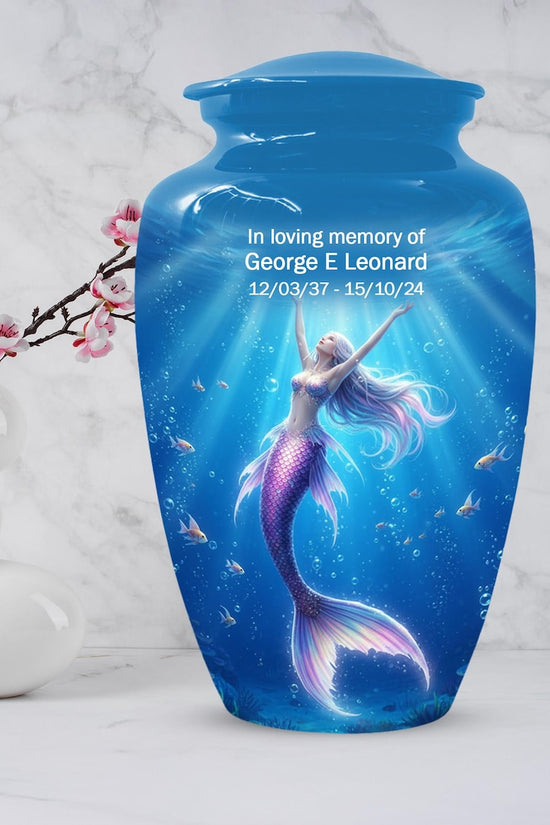 Sea Mermaid Cremation Urn For Ashes Women