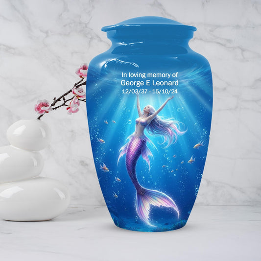 Sea Mermaid Cremation Urn For Ashes Women