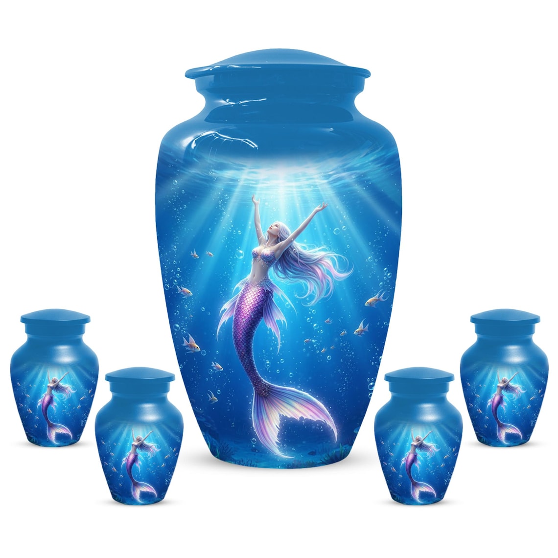 Sea Mermaid Cremation Urn For Ashes Women
