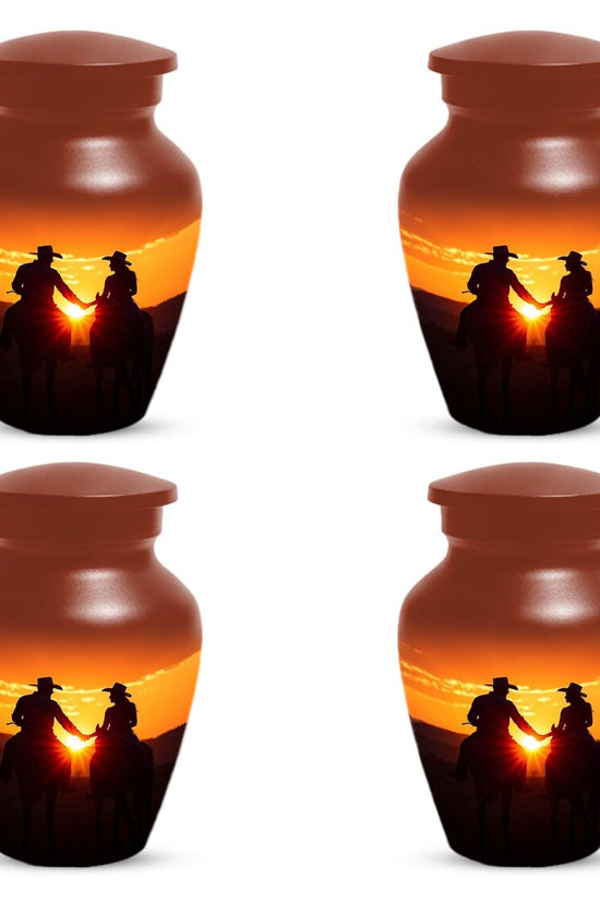 Cowboy & Cowgirl Urns For Human Ashes | Handmade Personalized Urn For Adults
