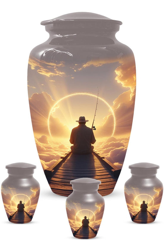 Gone Fishing in Heaven Urn for Dad