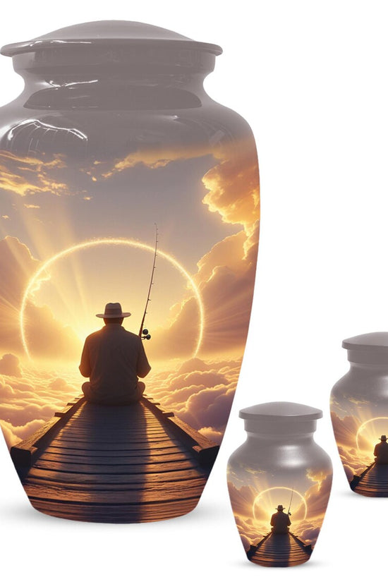 Gone Fishing in Heaven Urn for Dad