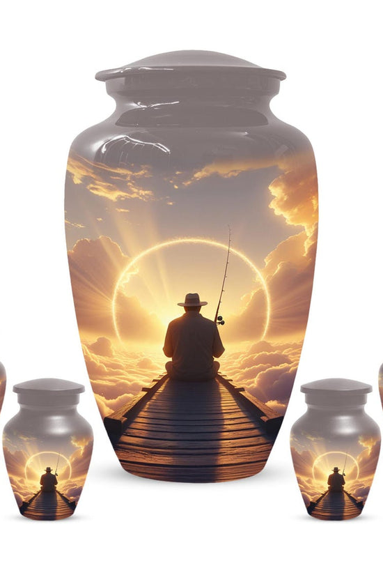 Gone Fishing in Heaven Urn for Dad