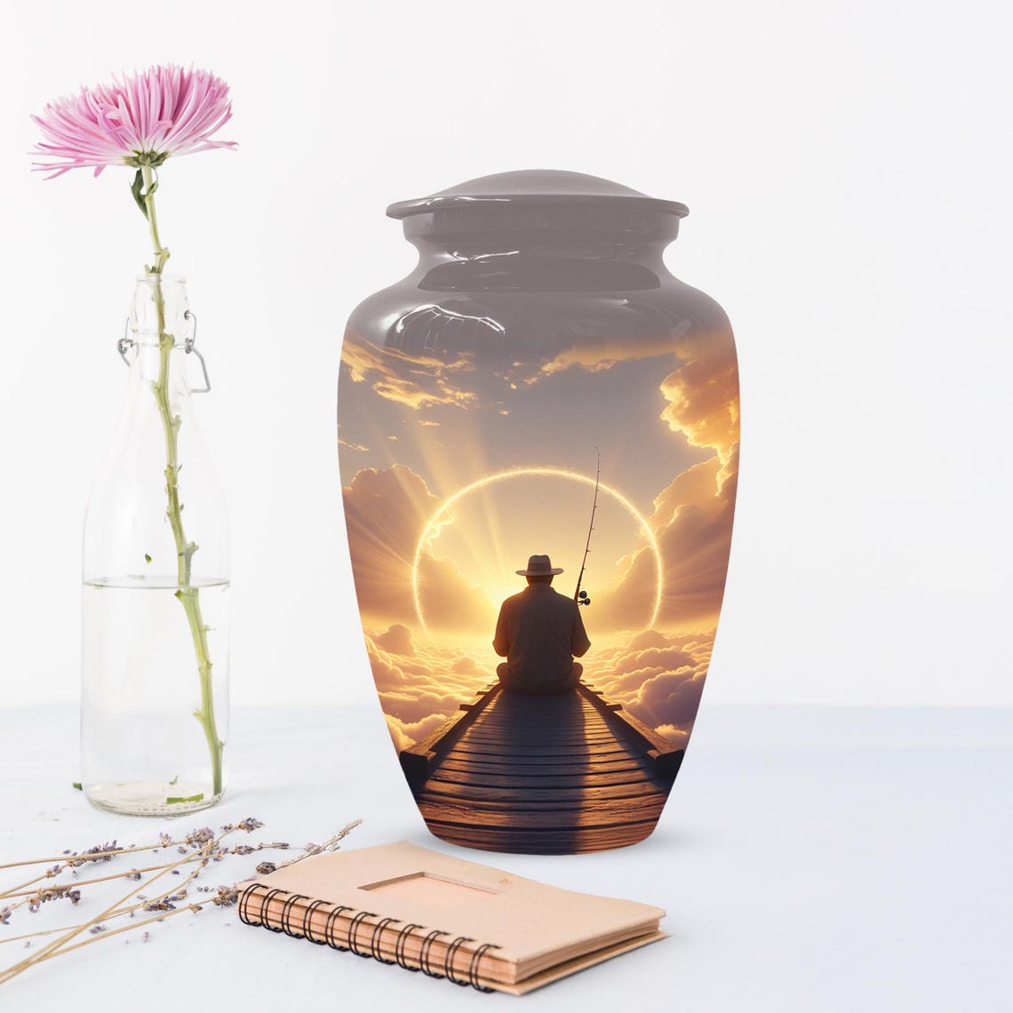 Gone Fishing in Heaven Urn for Dad