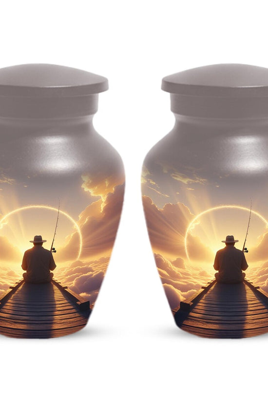 Gone Fishing in Heaven Urn for Dad