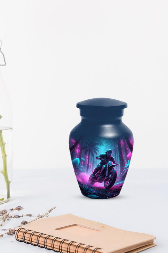 Motorbike Unique Keepsake Cremation Urns For Dad