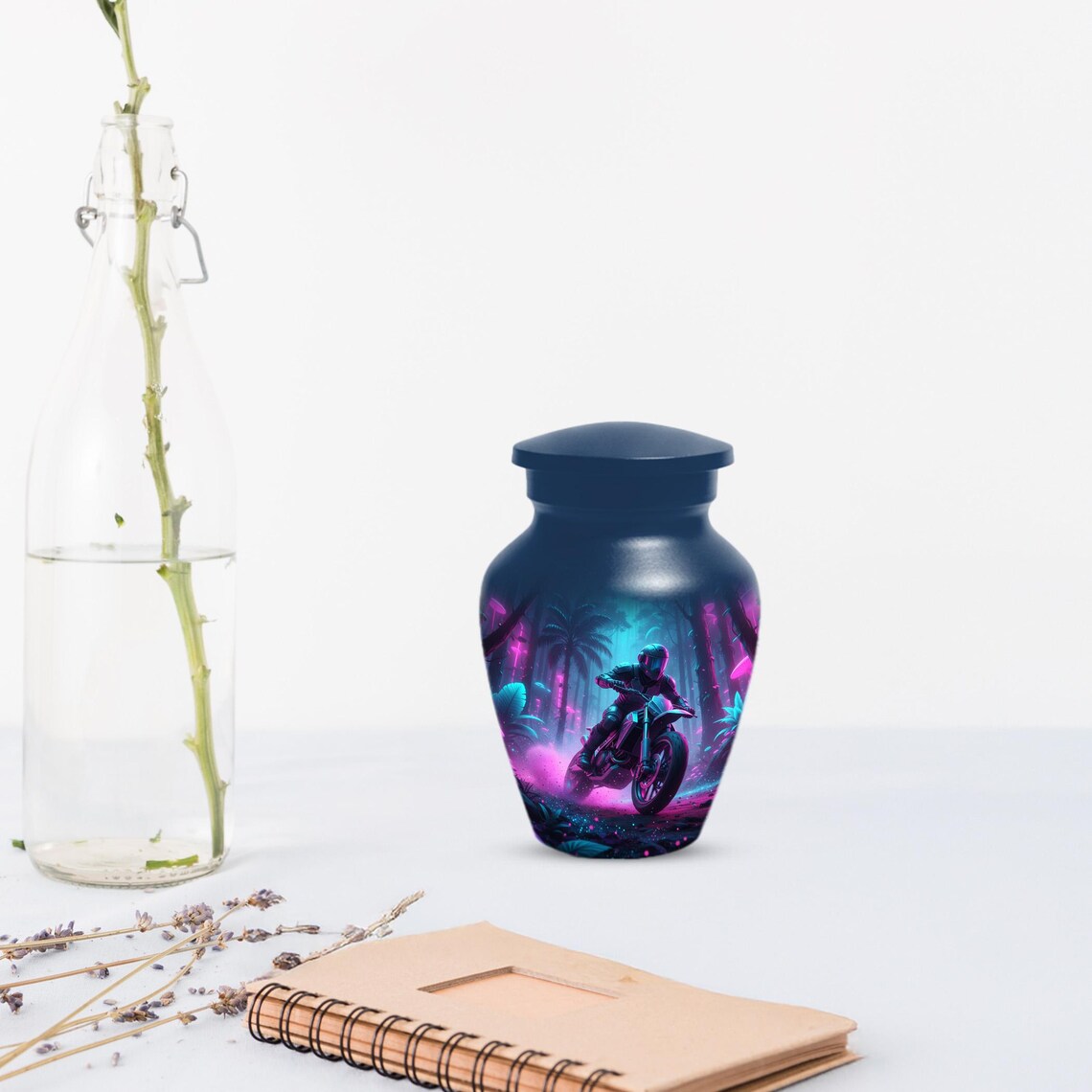 Motorbike Unique Keepsake Cremation Urns For Dad