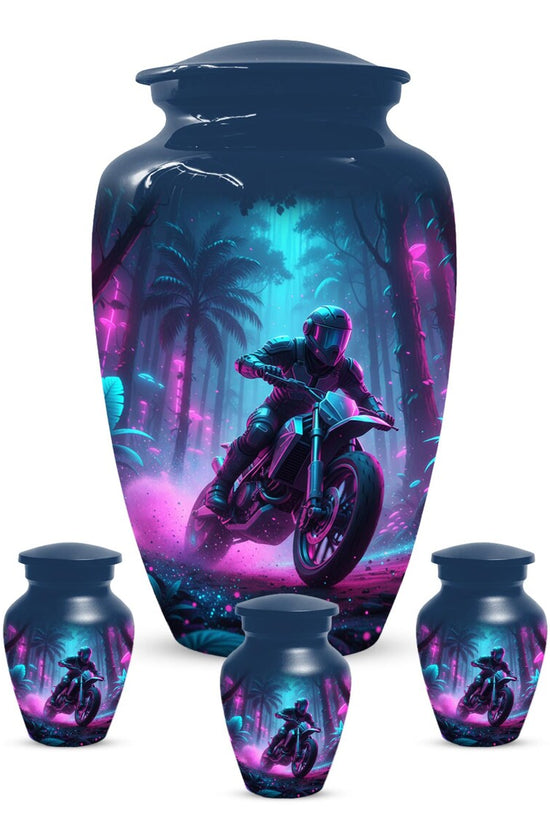 Motorbike Unique Keepsake Cremation Urns For Dad