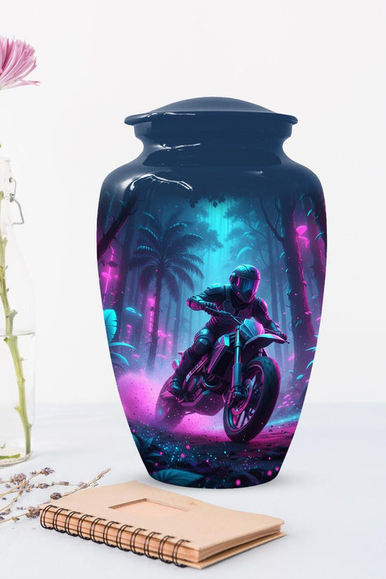 Motorbike Unique Keepsake Cremation Urns For Dad