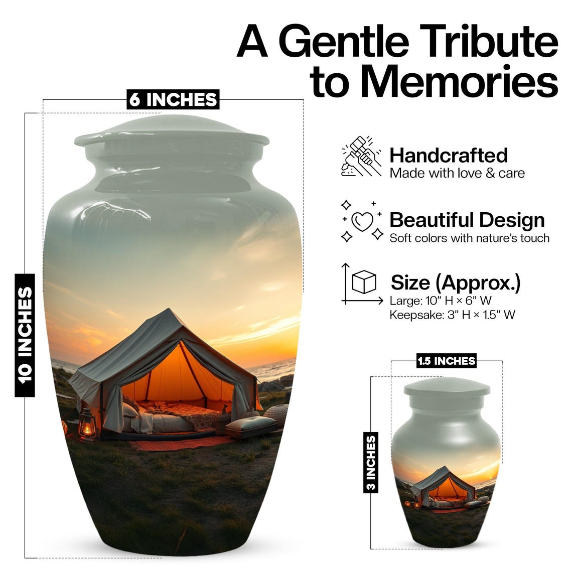 Camping Urn for Human Ashes