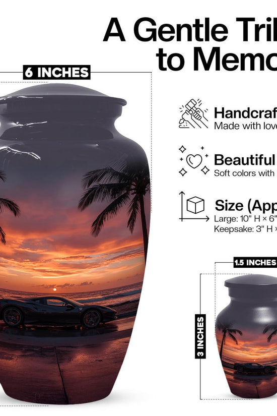 Exotic Car Urn For Human Ashes | Handmade Urns For Adult Male
