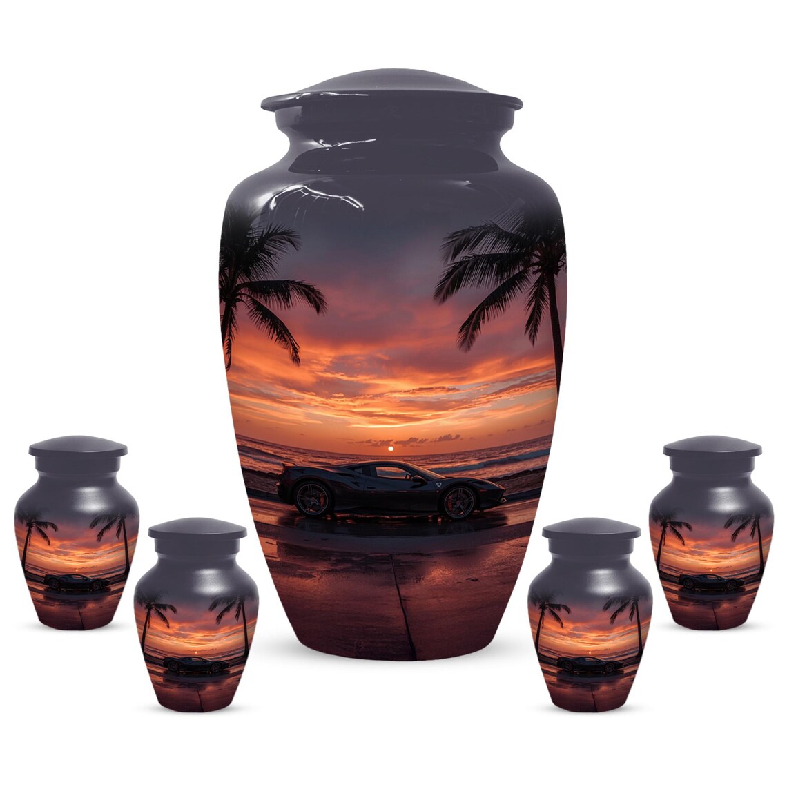 Exotic Car Urn For Human Ashes | Handmade Urns For Adult Male
