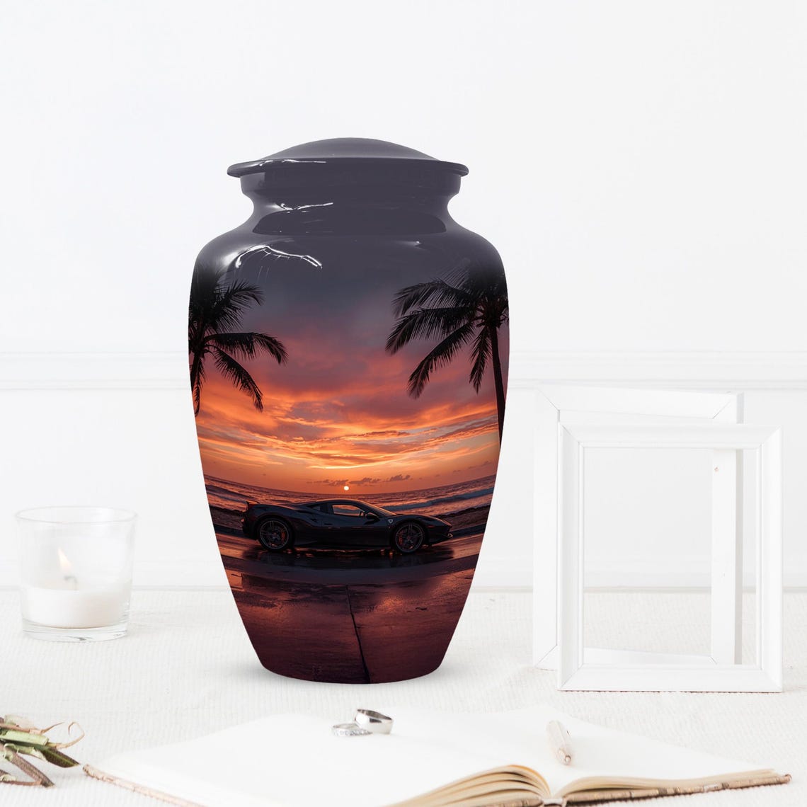 Exotic Car Urn For Human Ashes | Handmade Urns For Adult Male
