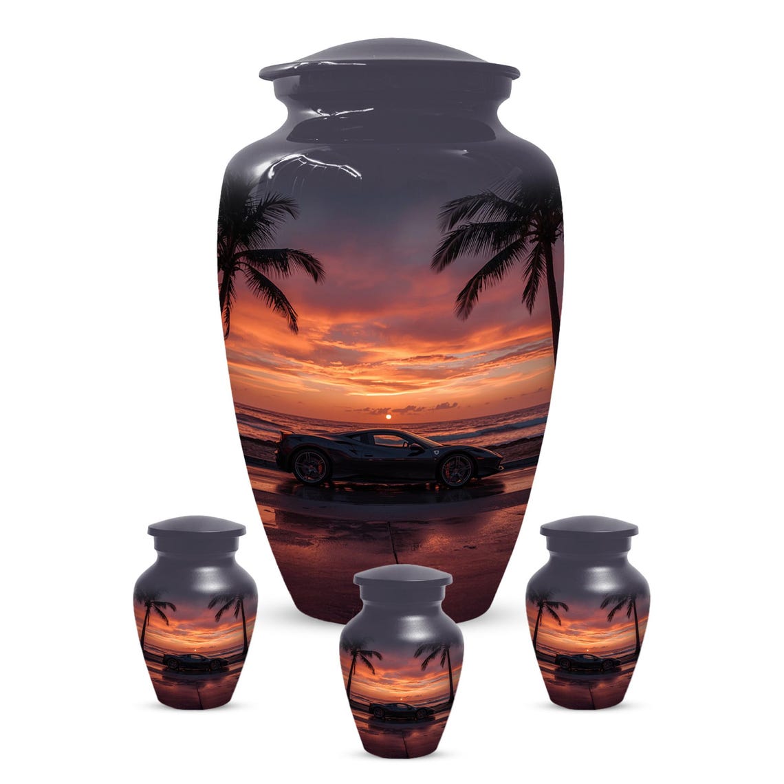 Exotic Car Urn For Human Ashes | Handmade Urns For Adult Male
