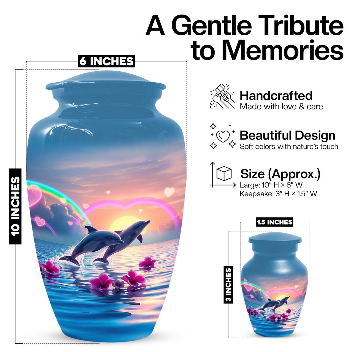 Dolphin Cremation Urn For Ashes