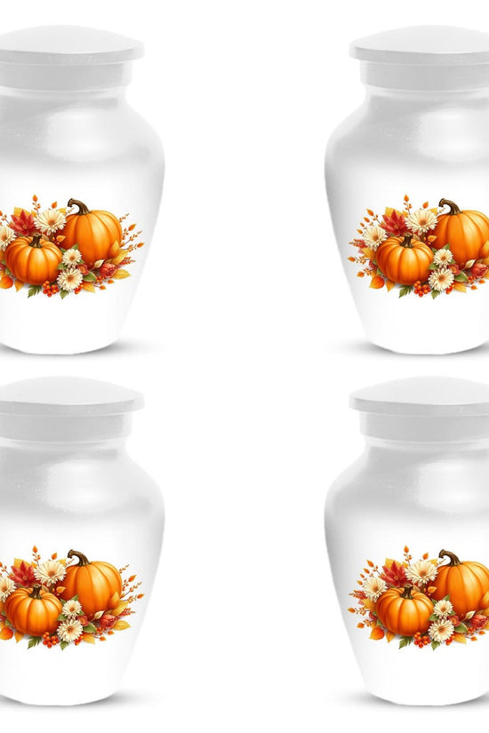 Thanksgiving Cremation Urn For Ashes | Pumpkin Keepsake Handmade Urns
