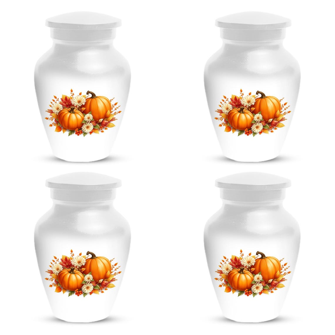 Thanksgiving Cremation Urn For Ashes | Pumpkin Keepsake Handmade Urns
