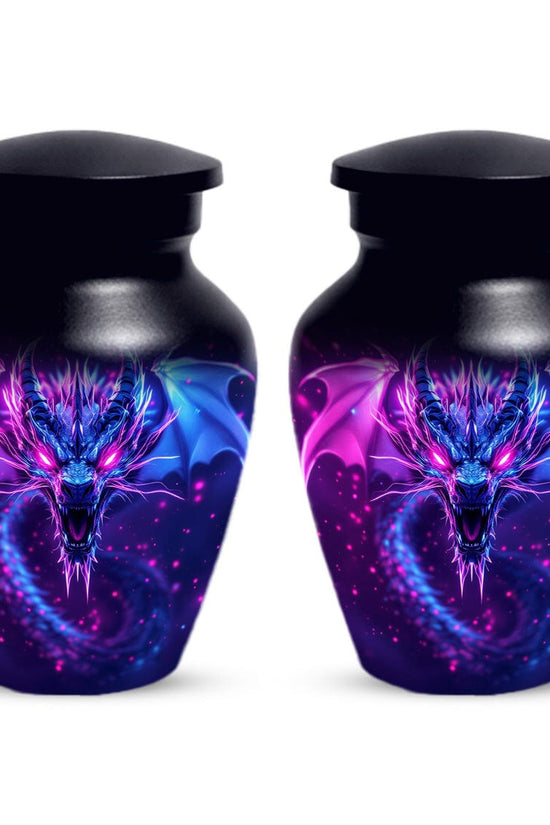 Neon Dragon Cremation Urn For Human Ashes
