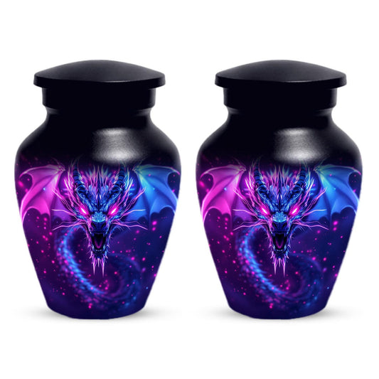 Neon Dragon Cremation Urn For Human Ashes